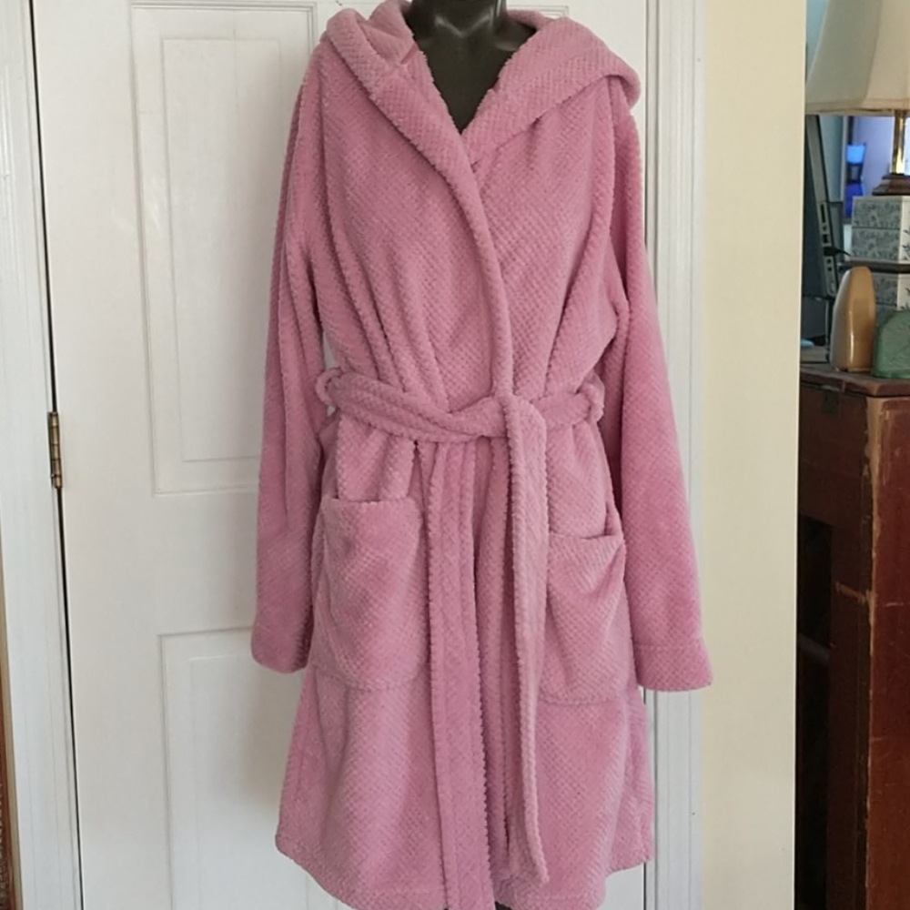 Carole Hochman Robe Ladies Medium Soft Rose Pink - Picture 2 of 7